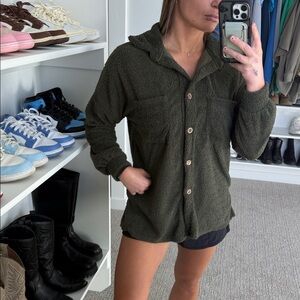 Olive Green Women's Cardigan
